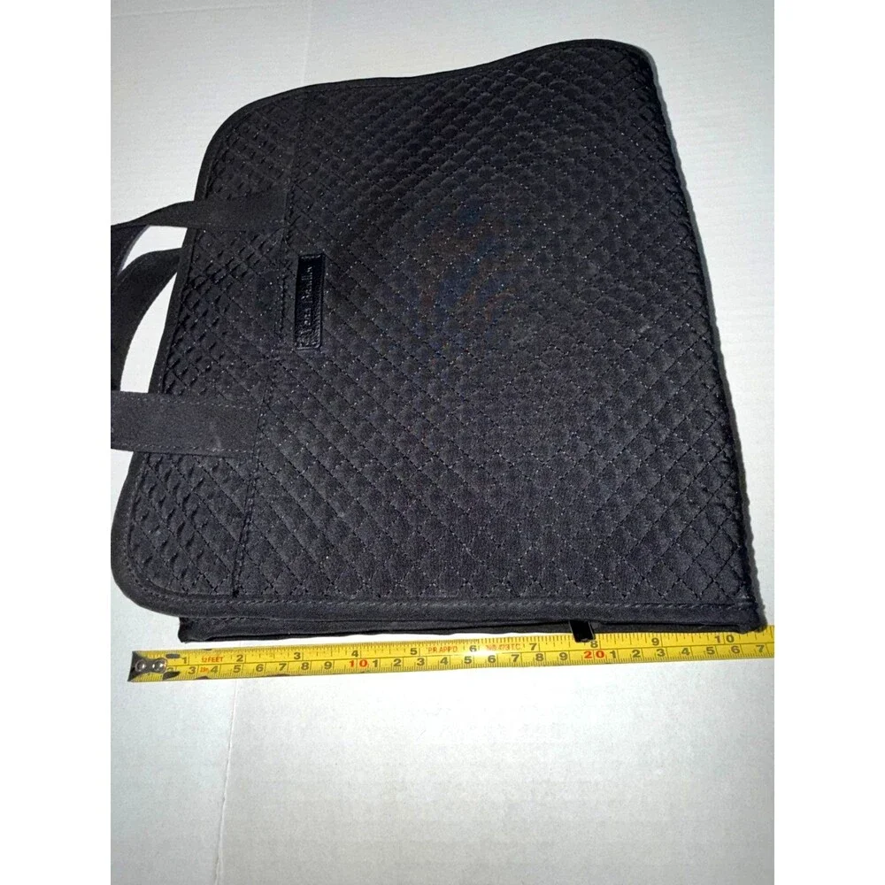 VERA BRADLEY Hanging Toiletry Organizer in Microfiber Classic Quilted Black